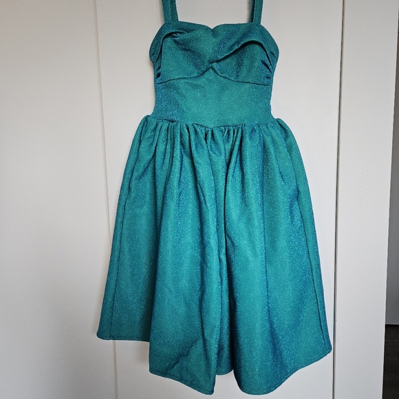 NWT Turquoise Swing Jawbreaker Dress - Picture 3 of 6
